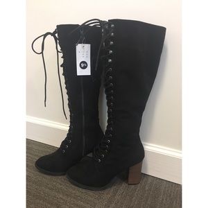 NWT Lace up Boots!